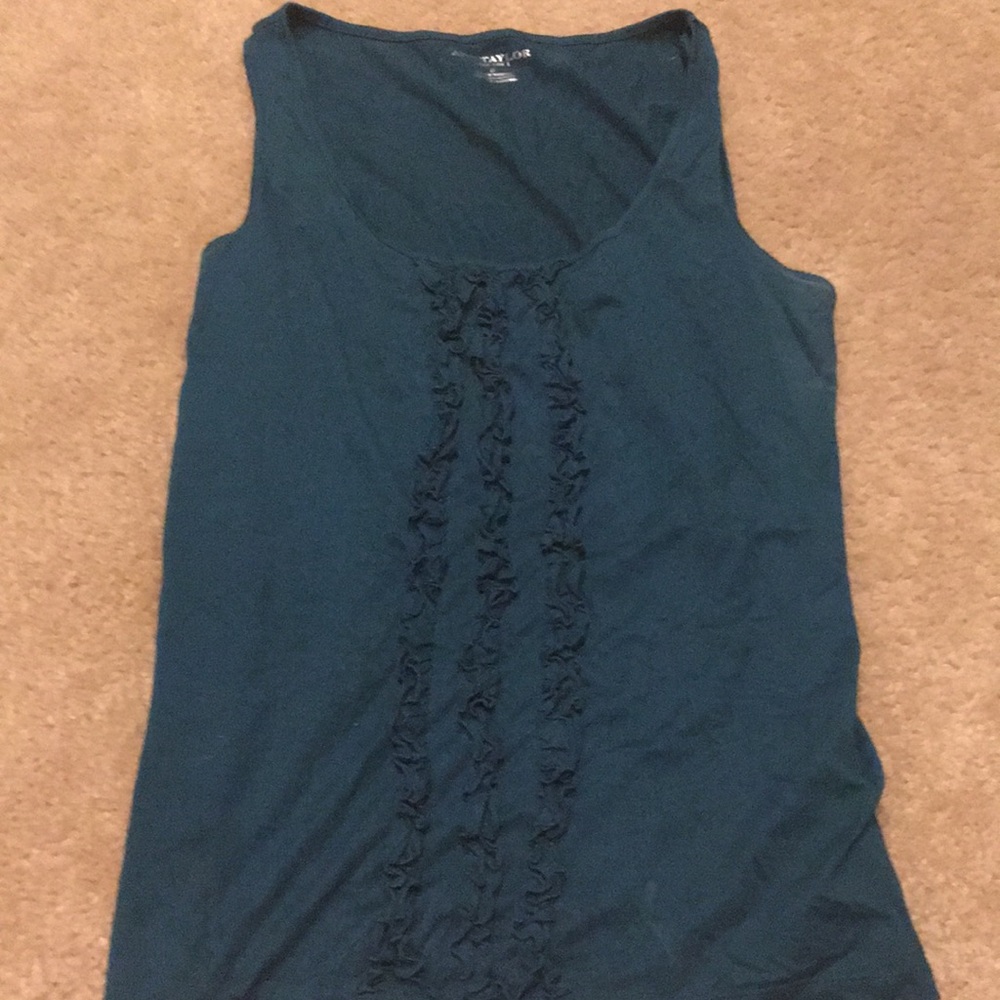 Ann Taylor dark green/teal tanktop